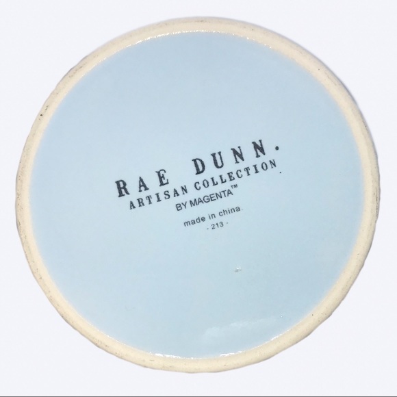 Rae Dunn light blue STUFF container with lid - Picture 4 of 6